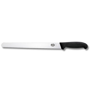 Victorinox Slicing Knife Serrated 30cm - Black