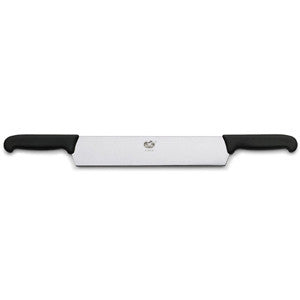 Victorinox Stainless Steel Cheese Knife 2 Handles 30cm - Black