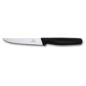 Victorinox Steak Knife Pointed Tip Serrated 11cm - Black