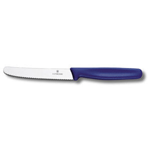 Victorinox Steak Knife Round Tip Serrated 11cm - Blue