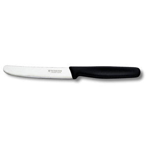 Victorinox Steak Knife Round Tip Straight 11cm - Black