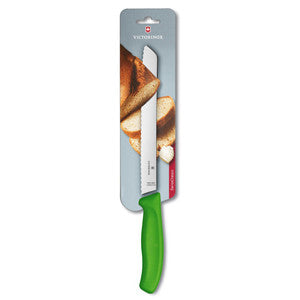 Victorinox Swiss Classic Bread Knife Serrated 21cm - Green (Blister)