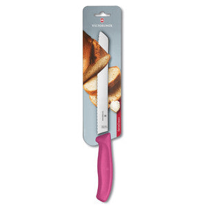 Victorinox Swiss Classic Bread Knife Serrated 21cm - Pink (Blister)