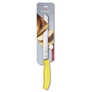Victorinox Swiss Classic Bread Knife Serrated 21cm -Yellow (Blister)