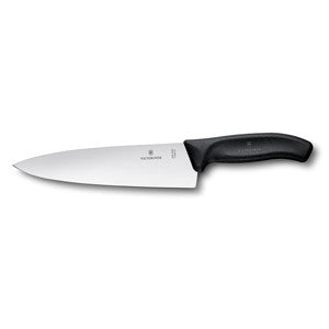 Victorinox Swiss Classic Carving Knife Extra Broad Blade 20cm - Black