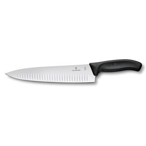 Victorinox Swiss Classic Carving Knife Fluted Edge 25cm - Black