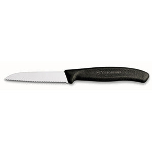 Victorinox Swiss Classic Paring Knife Serrated 8cm - Black