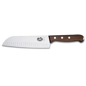 Victorinox Swiss Classic Santoku Knife Fluted Edge 17cm - Rosewood
