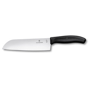 Victorinox Swiss Classic Santoku Knife Straight Blade 17cm - Black