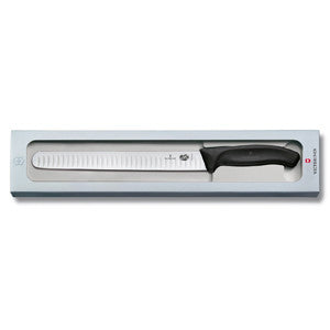 Victorinox Swiss Classic Slicing Knife Fluted Edge 25cm - Black