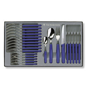 Victorinox Table Set 24pc Pointed Tip - Blue
